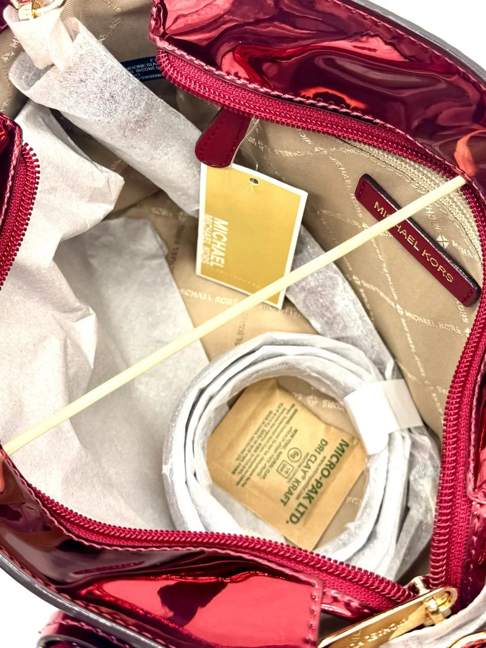 Michael Kors Jet Set Travel XS TZ Tote Bag Gold